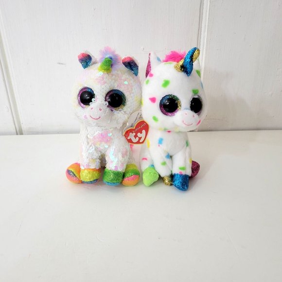Ty Other - TY Unicorns Fippables Pixie with Tag Beanie Boo Harmonie